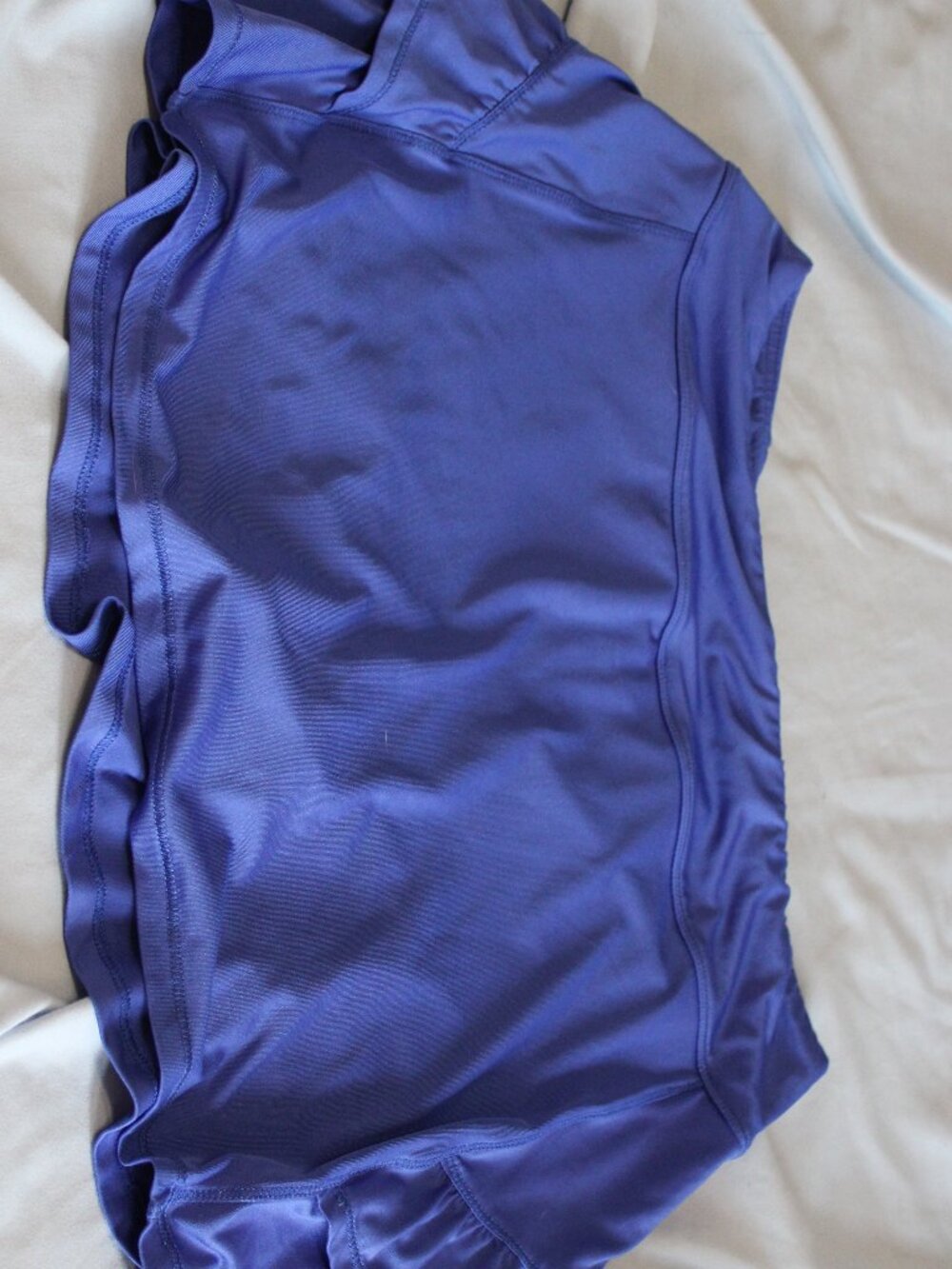 Blue ruffle skort